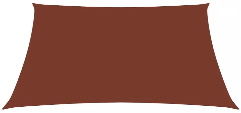 vidaXL terrakotta téglalap alakú oxford-szövet napvitorla 3,5 x 5 m