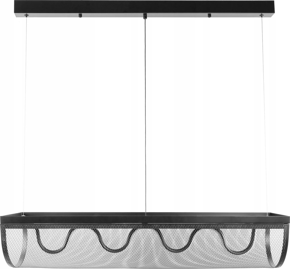 Led Csillár Nagy Modern Szoba Mennyezeti Lámpa Háló Fekete E27