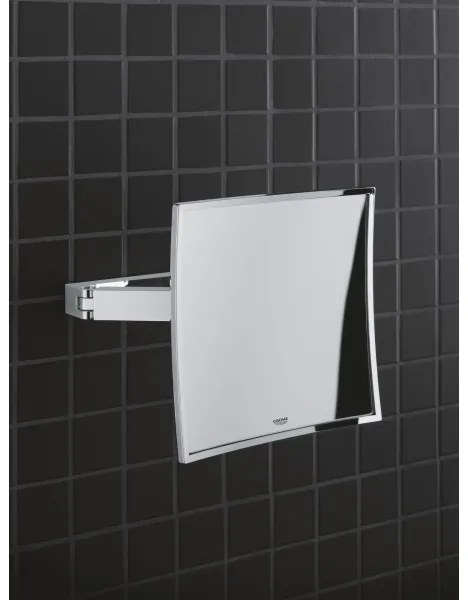 GROHE 40808000 - Kozmetikai tükör SELECTION CUBE 22,3 × 22,3 cm fényes króm