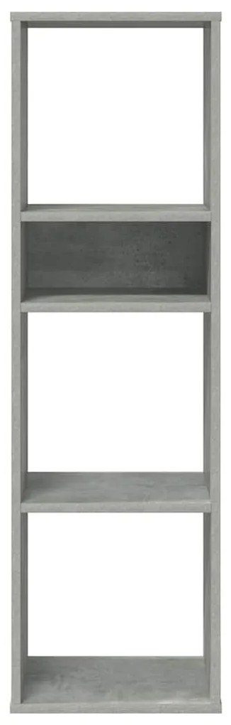 könyvszekrény betonszürke 34x31x112 cm szerelt fa