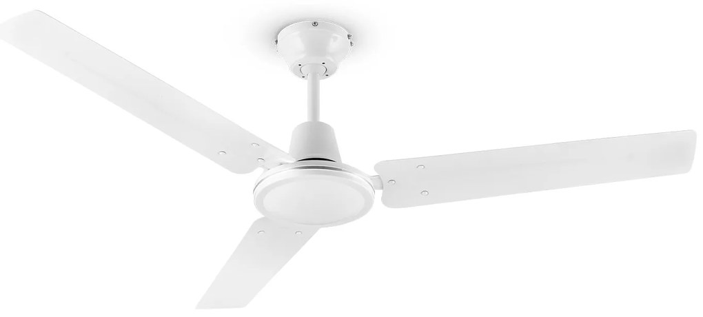 Klarstein Spin Doctor, fehér, 55W, mennyezeti ventilátor, 122cm, 3 kar, rozsdamentes acél