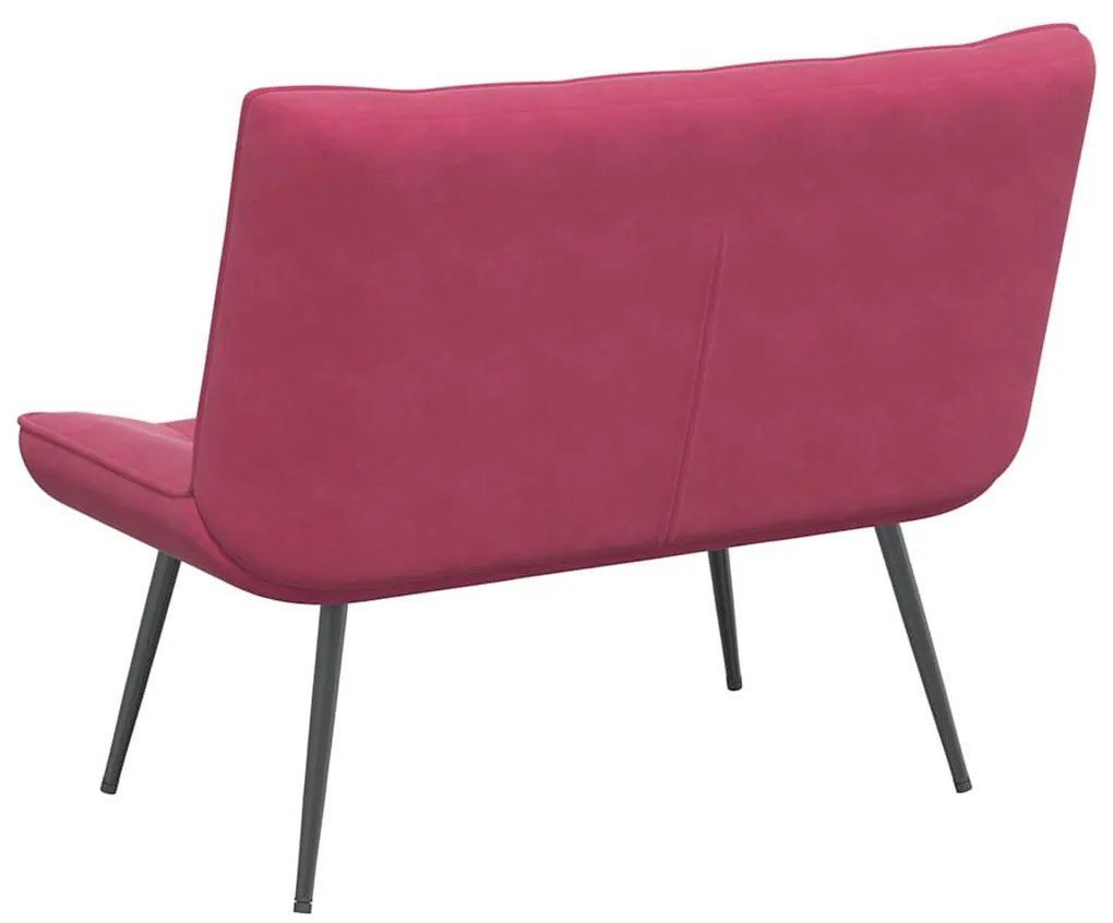 vidaXL bordó bársonypad 110 x 74 x 84 cm