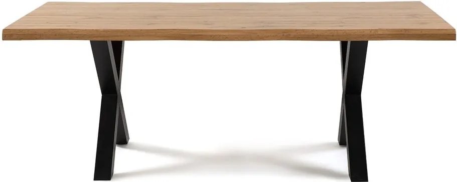 AVENBERG NATURAL SWIVEL GREY Étkezőgarnitúra 4 szék + asztal 200cm