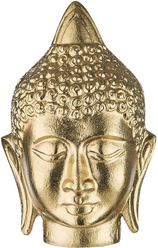 BUDDHA dekor fej, arany 18 cm