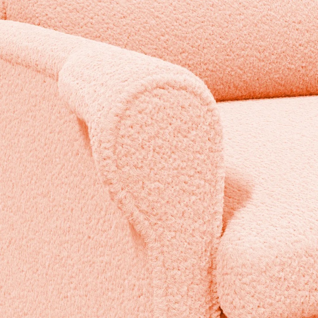 Ergonomikus Karosszék Rózsaszín Szövet, Fa Közepes Ergonomikus