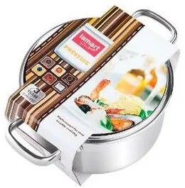 Lamart LTSS1810 PRESTIGE fazék, 18 x 10,5 cm,  rozsdamentes acél, 18 cm átmérőjű