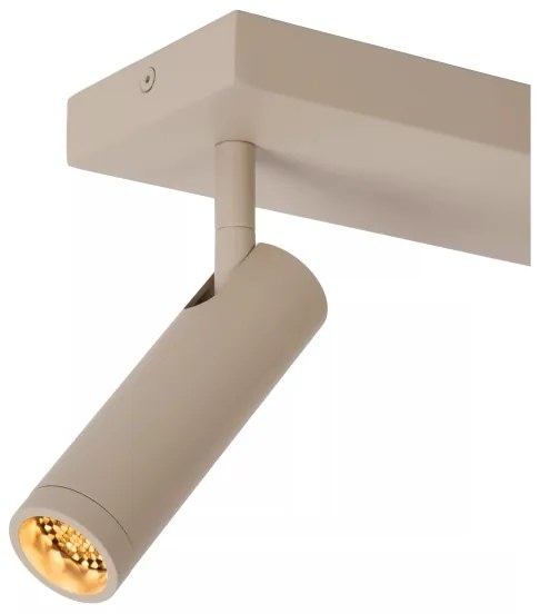 Lucide 22974/02/41 - GRADO irányítható spotlámpa 2x GU10/8W/230V bézs