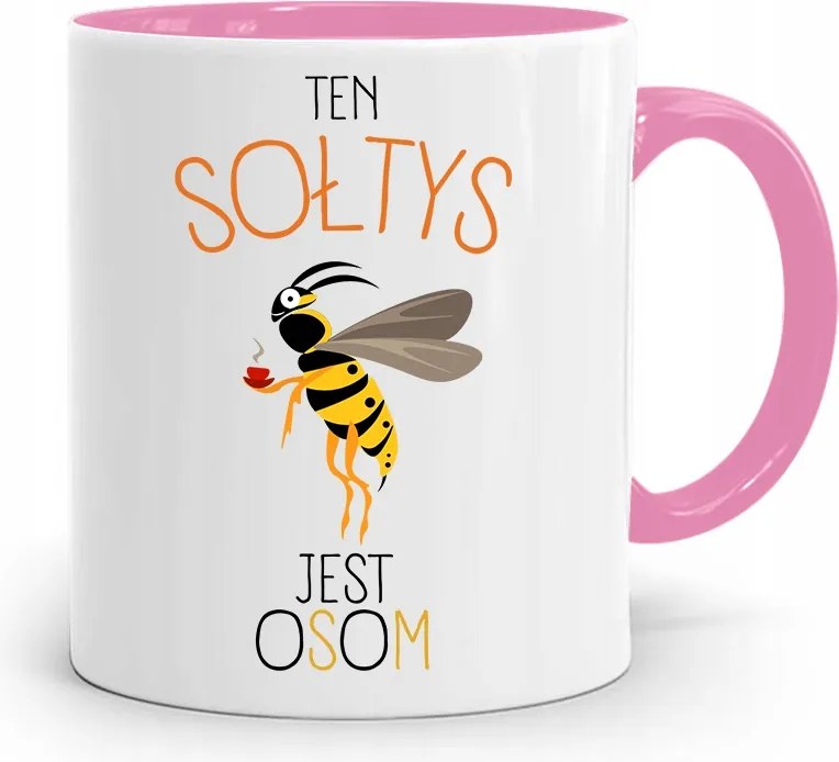 Szolnoknak Rózsaszín Bögre Darázs Ajándék fényképes nyomtatással