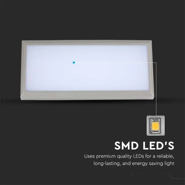 LED kültéri fali lámpa LED/20W/230V 3000K IP65 szürke