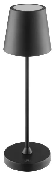 Brilliant - LED dimmelhető újratölthető érintésvezérelt asztali lámpa ELORA LED/2,5W/5V 2700K IP44 fekete