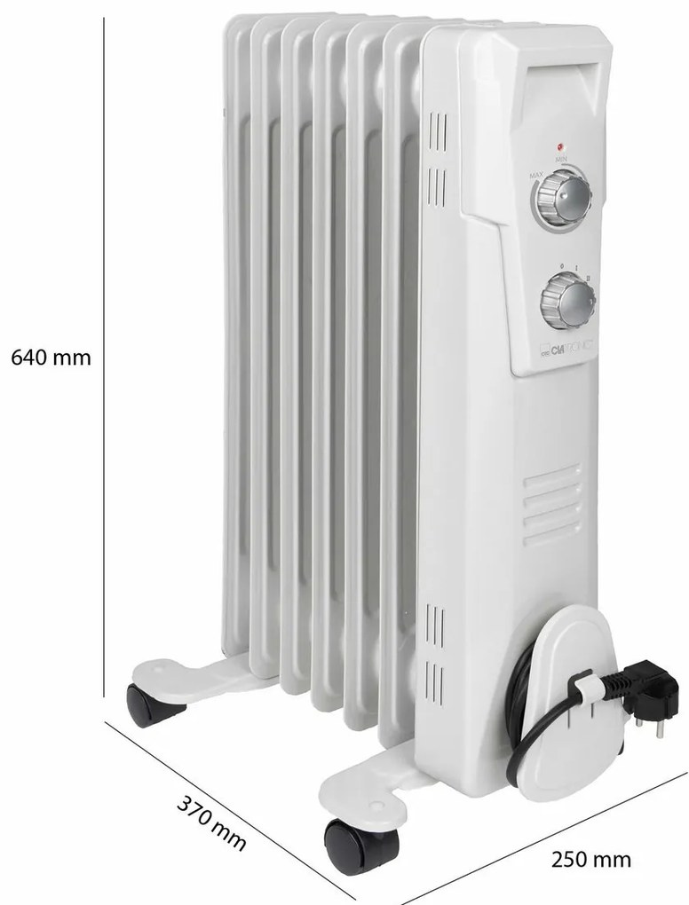 Clatronic RA 3735 olajradiátor, 7 bordás