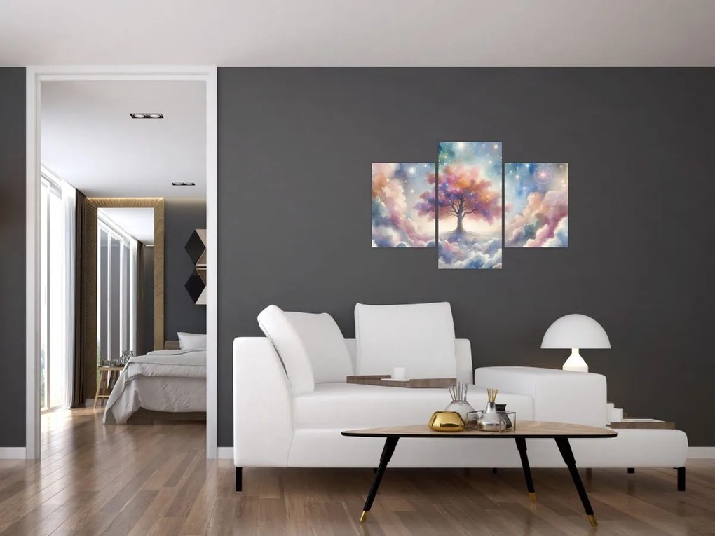 Kép – Életfa a felhőkben (90x60 cm)