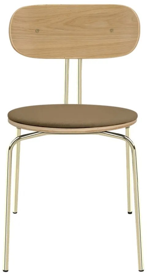 Aranyszínű-világosbarna étkezőszék Curious – UMAGE