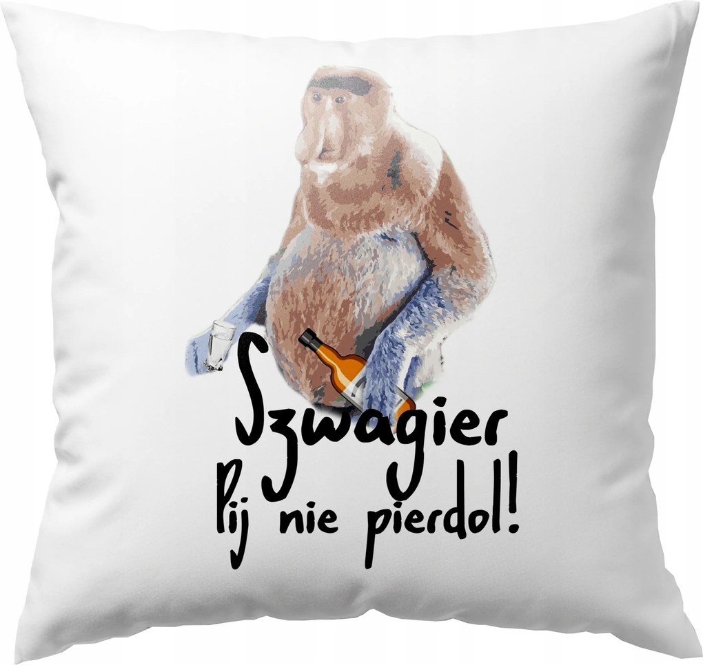 Sógor Párna Igyál Vicces Puha Párna Sógor Orrszarvú Ajándék