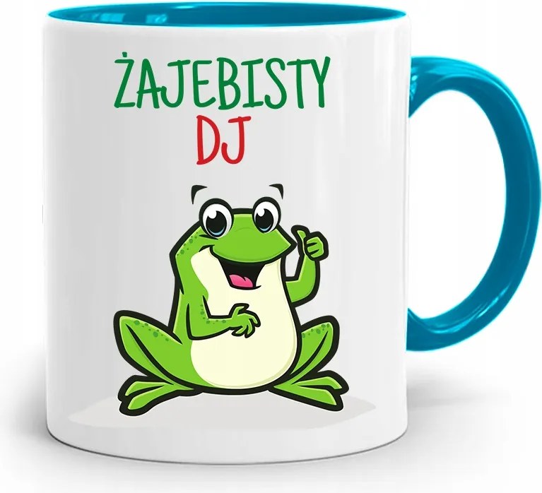 Dja Zene Bögre Kék Békás Dj nyomtatott fényképpel