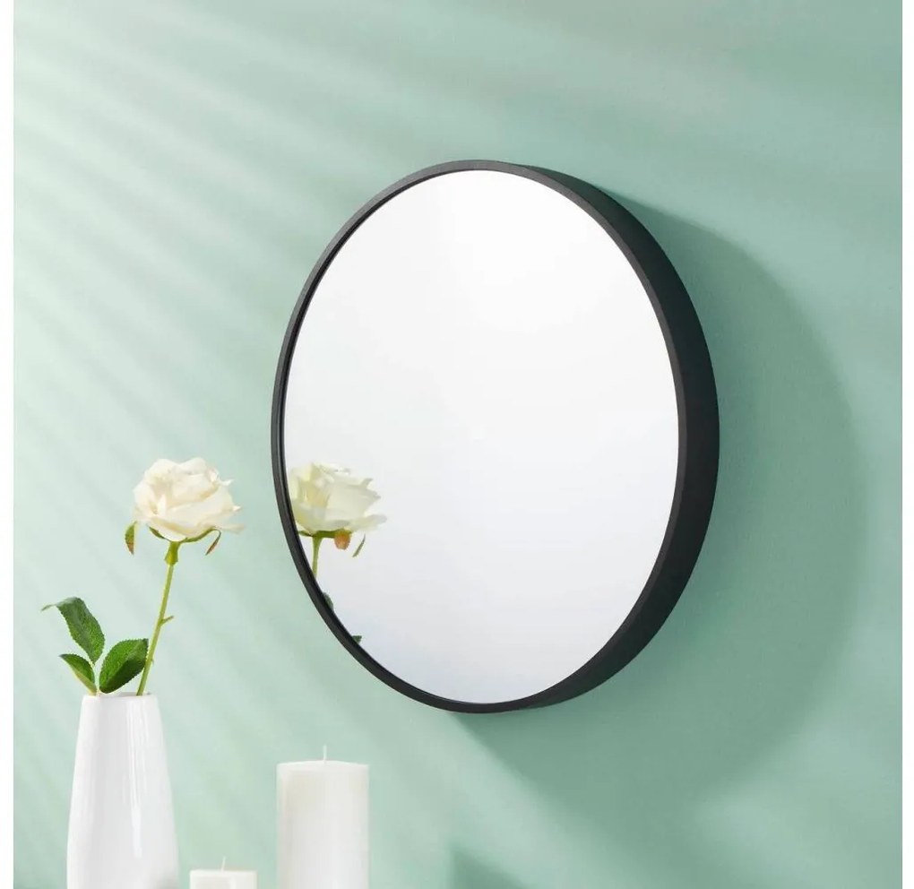 Eglo 425001 - Fali tükör BANI átm. 40 cm fekete
