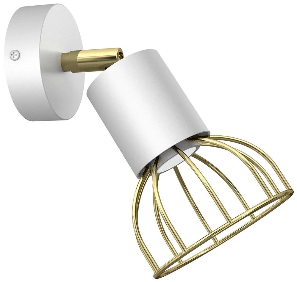 Fali spotlámpa DANTE 1xGU10/25W/230V fehér/arany