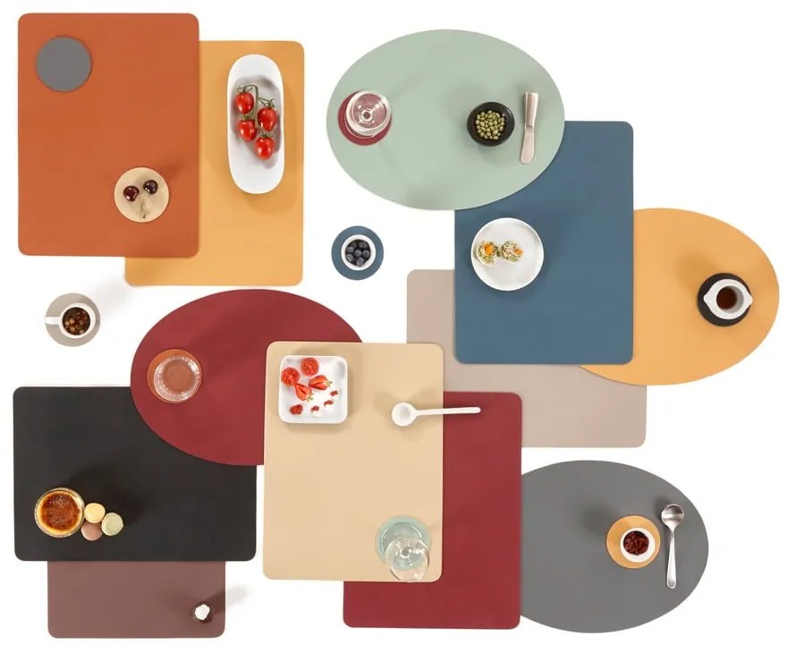 Togo rózsaszín műbőr tányéralátét, 33 x 45 cm - ZicZac