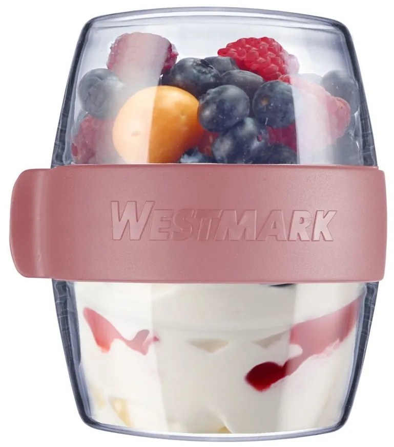 Westmark MAXI kétrészes uzsonnás doboz, 700 ml, rózsaszín