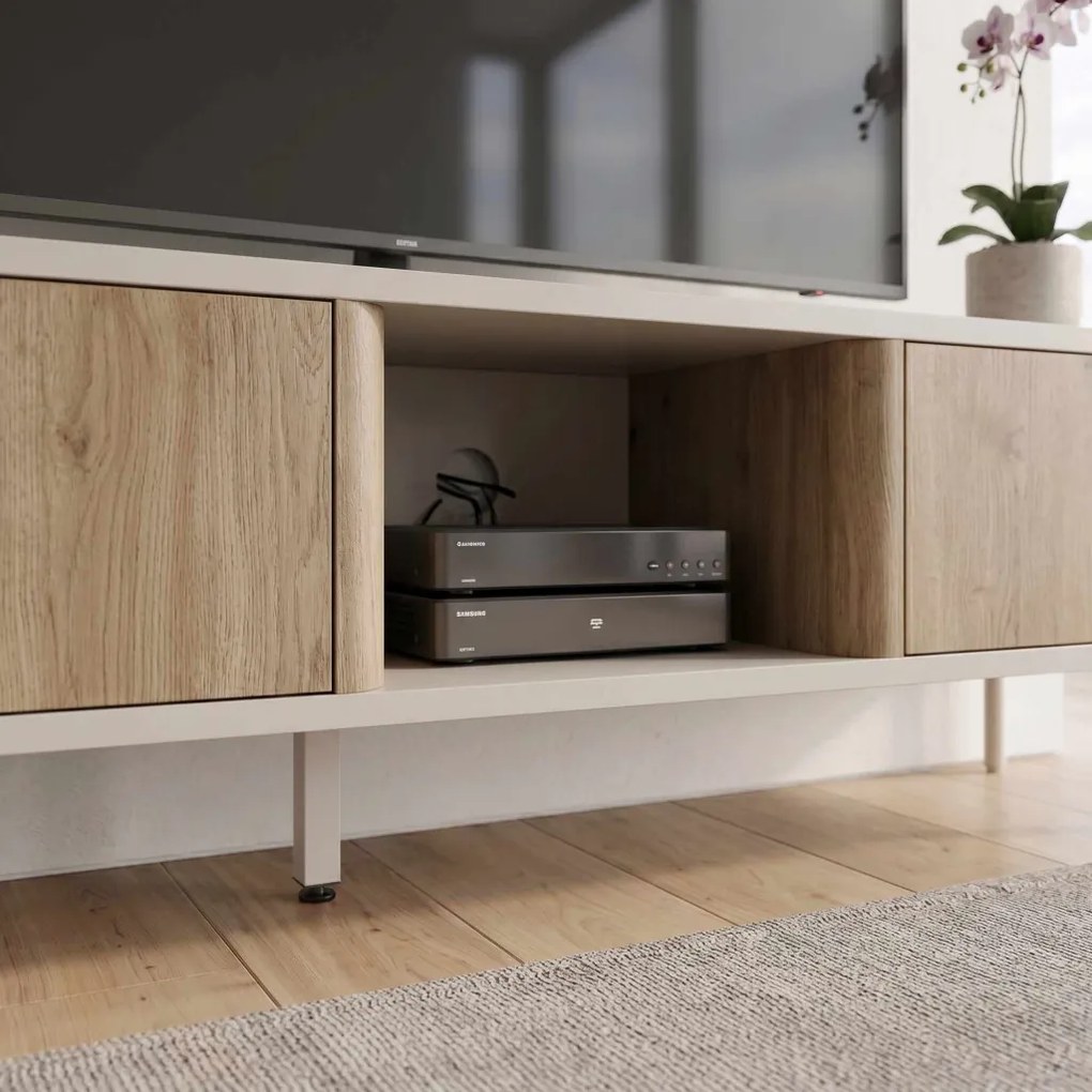 Ventro TV-állvány, homokkő-natúr, 150 cm
