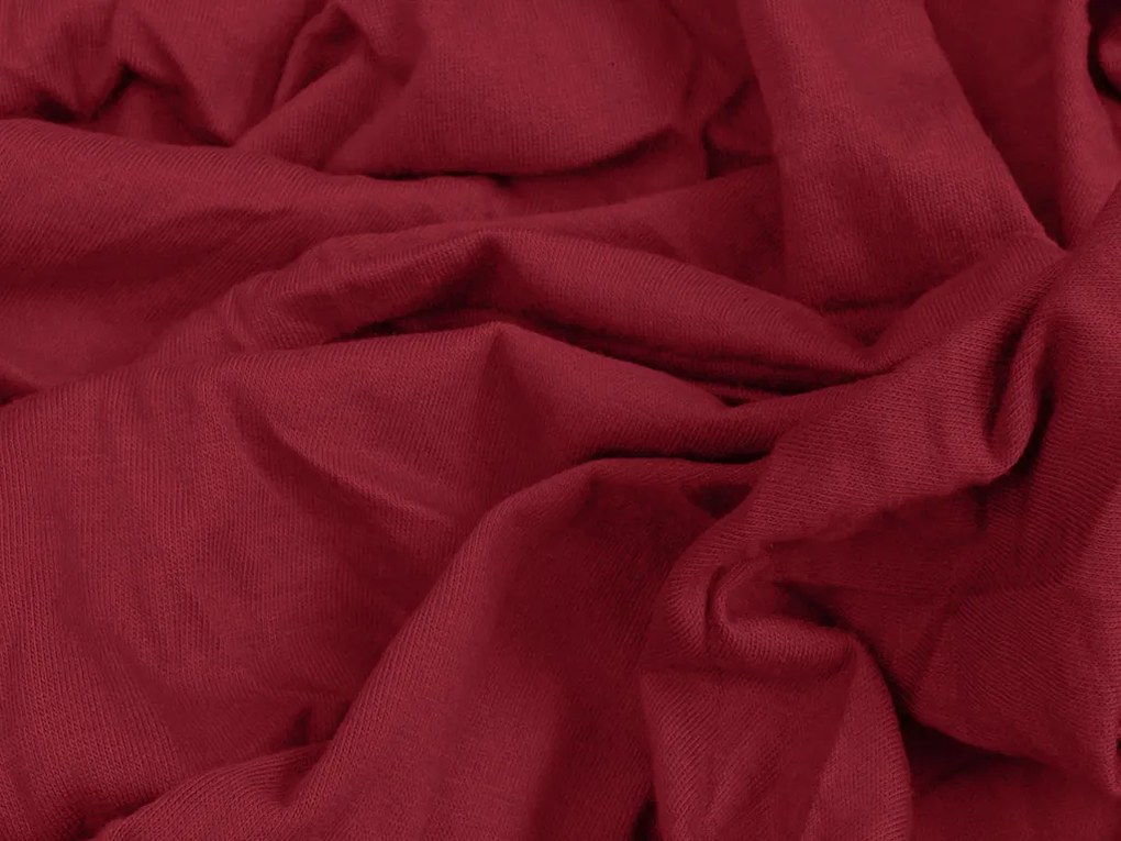 Jersey EXCLUSIVE vörös lepedő 200x220 cm