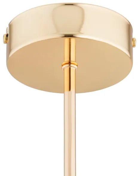 Csillár rúdon FOTON 6xE14/40W/230V arany/fehér