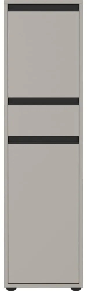 Szürke magas keskeny fürdőszoba szekrény 33x121 cm Lemont – Germania