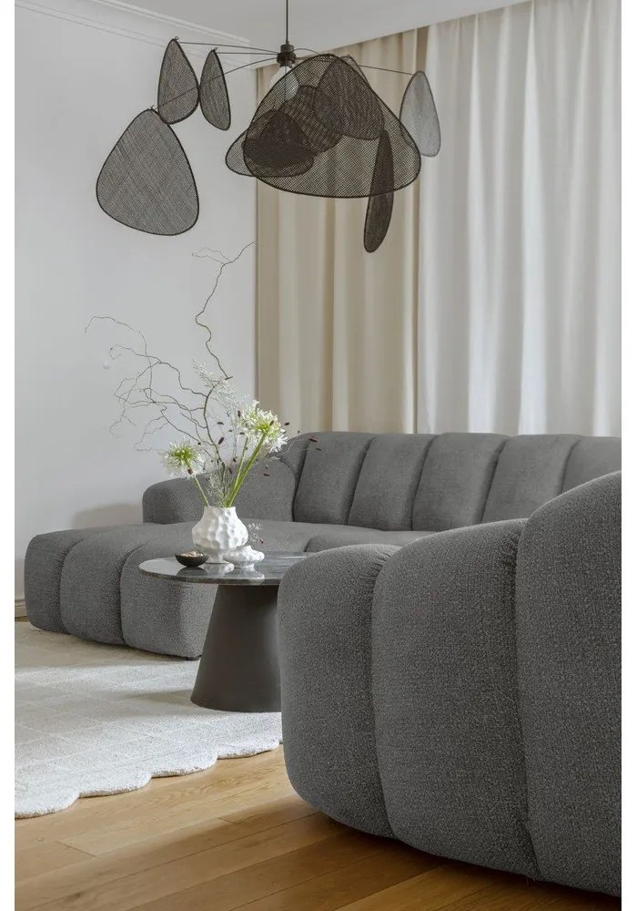 Szürke sarokkanapé (jobb oldali-U alakú) Shell – Miuform