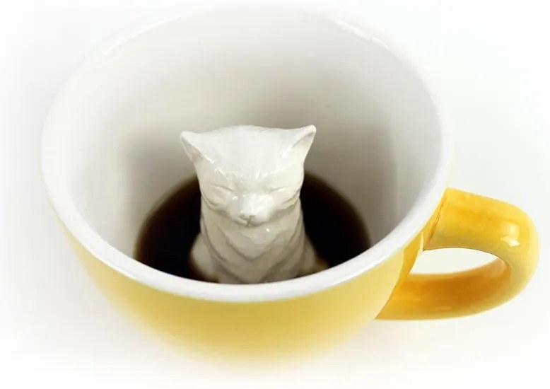 Bögre MACSKA 325 ml 2 szín - Creature Cups szín: borostyán