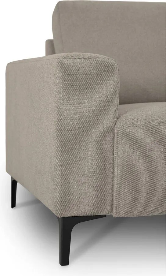 Világosbarna zsenília sarokkanapé (jobb oldali-L alakú) Fabian – Scandic