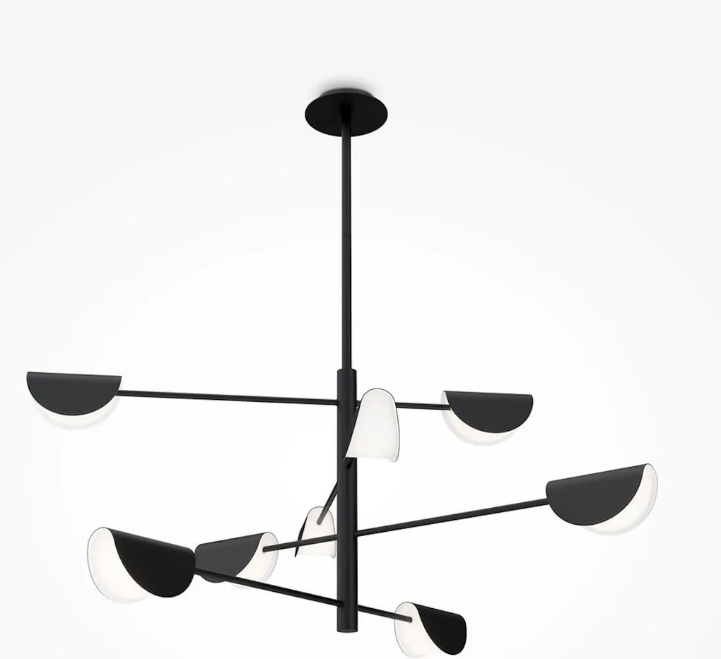 Maytoni modern mennyezeti lámpa mollis fekete mymod126pl-08b