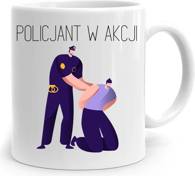 Ajándék Bögre Rendőrnőnek Akcióban, fényképes nyomattal