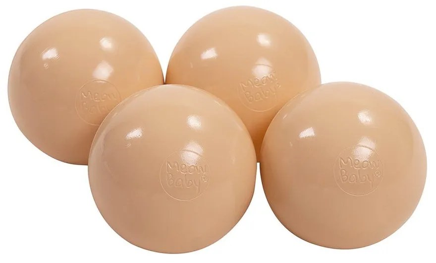 Krémszínű kordbársony labdamedence ø 90x30 cm Montessori – Meowbaby