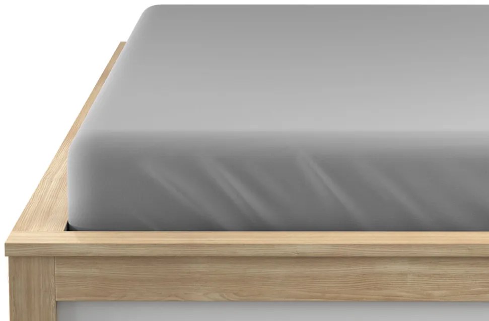 Jersey világosszürke lepedő 160 x 200 cm