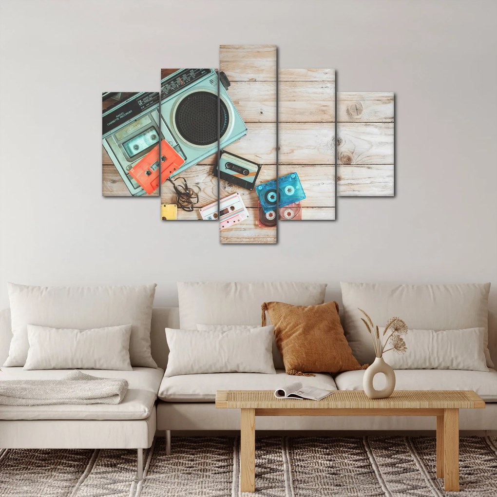 Kép - retro rádió (150x105 cm)