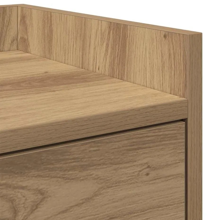 Éjjeli asztal 2 pcs kézműves tölgy 40 x 29 x 60 cm Faanyag