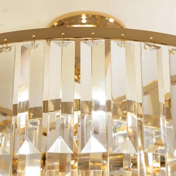 Brilagi - Felületre szerelhető csillár CRYSTAL 5xE14/40W/230V arany