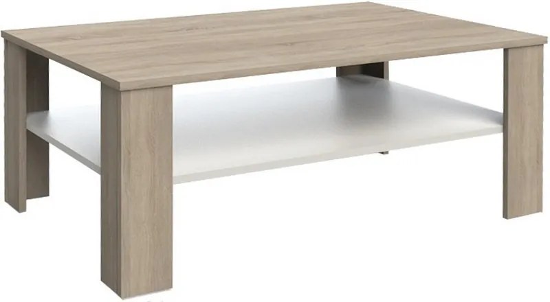 Odell Tina MAX MIX dohányzóasztal, sonoma- fehér