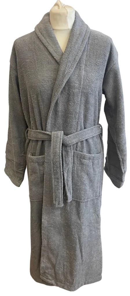 Frottír unisex fürdőköpeny Szürke TiaHome - S/M