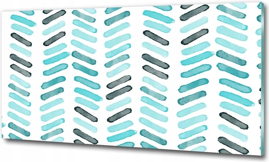 Fotótapéta üvegfalra Kék kockás 100x70