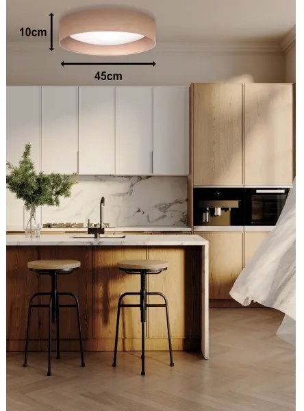 Duolla - LED Mennyezeti lámpa ROLLER LED/24W/230V átm. 45 cm világosbarna