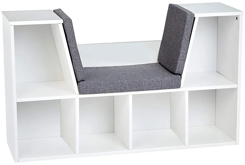 Tárolópolc ülőhellyel, párnával