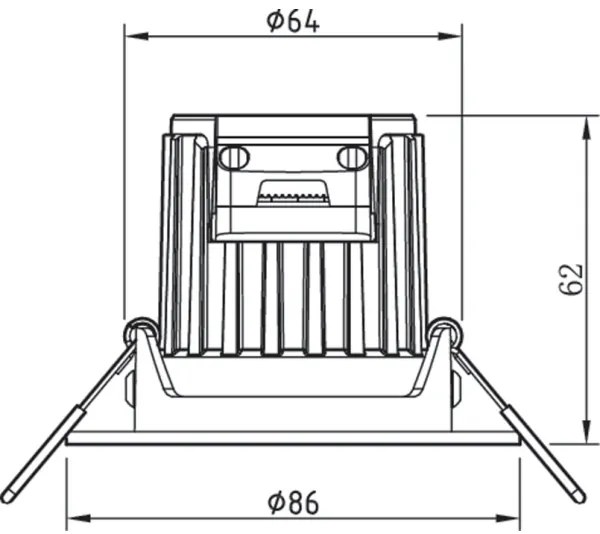 Philips - 3x ABROSA LED 9W 230V IP44 für Badezimmer dimmbar Set