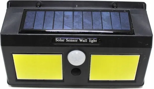 Halogén fehér hideg napelemes lámpa 6500 lm 1,2 W mozgás- és szürkületérzékelő