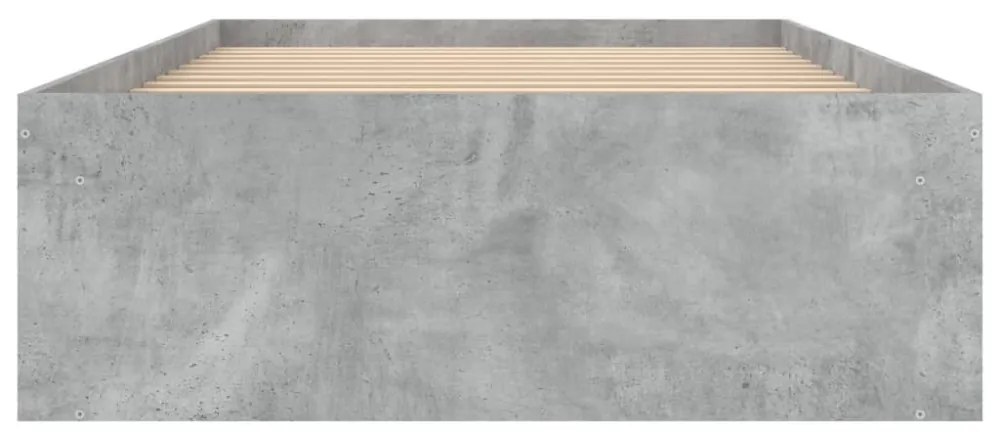 betonszürke ágykeret 90 x 200 cm
