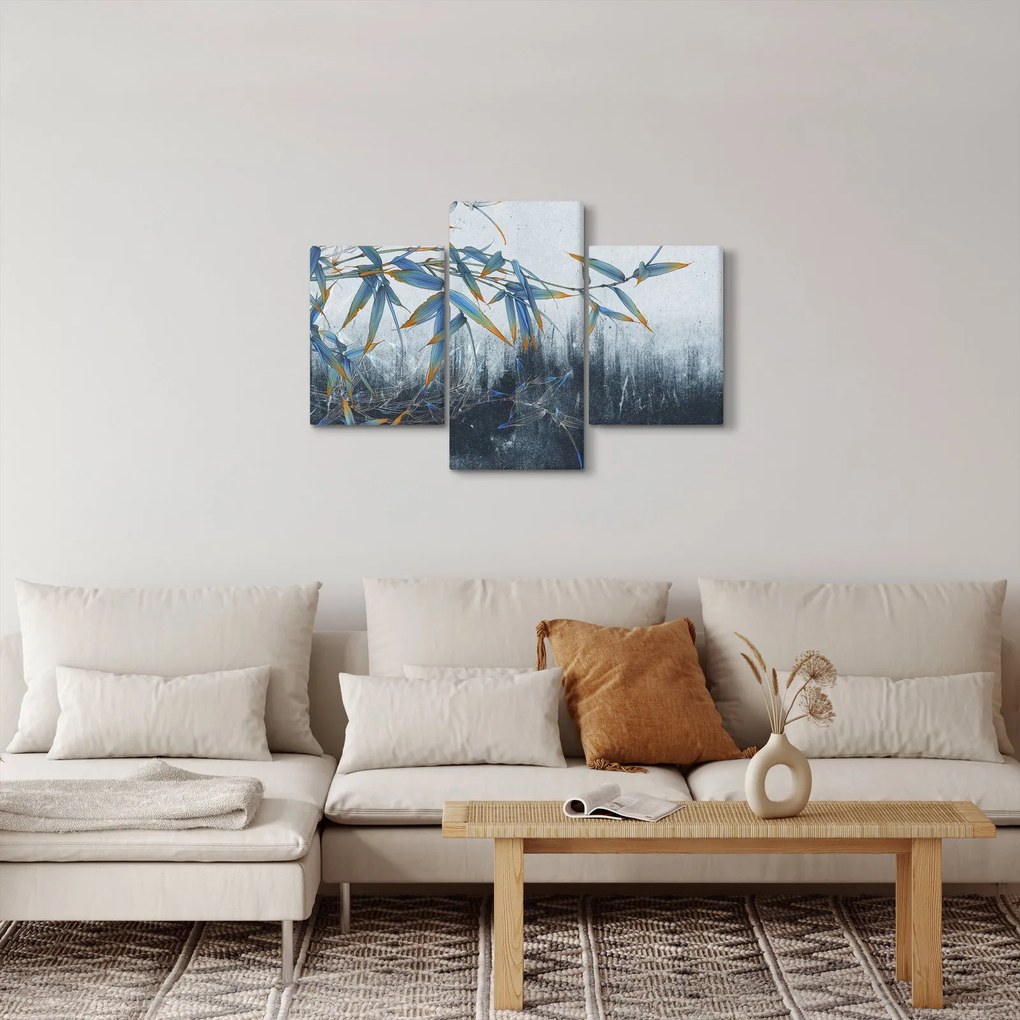 Kép - bambusz a falon (90x60 cm)