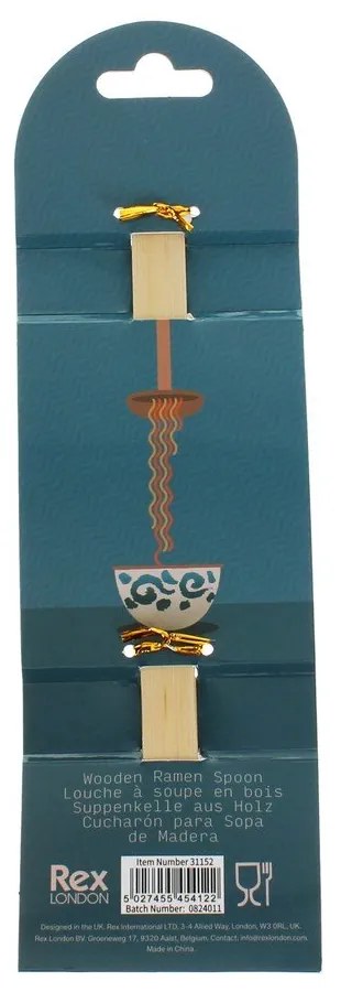 Natúr színű fa leveses kanál – Rex London