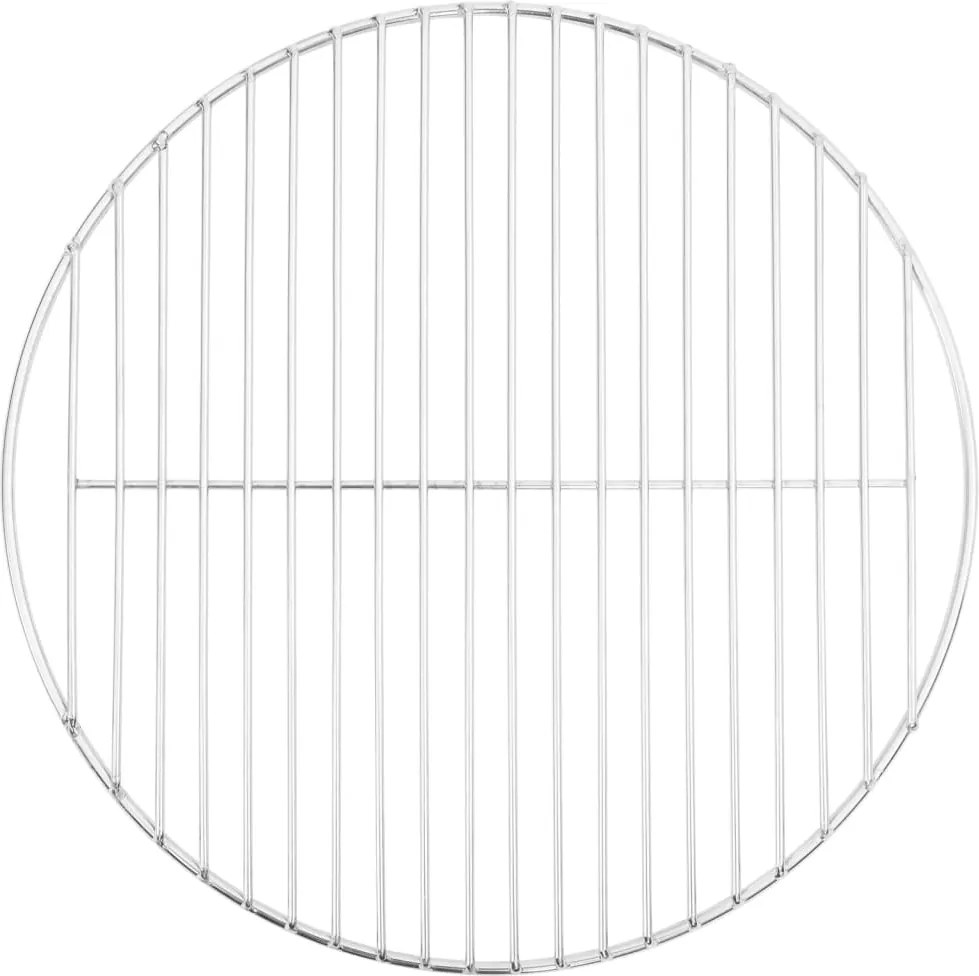 vidaXL kerek 304 rozsdamentes acél BBQ grillrács Ø40 cm