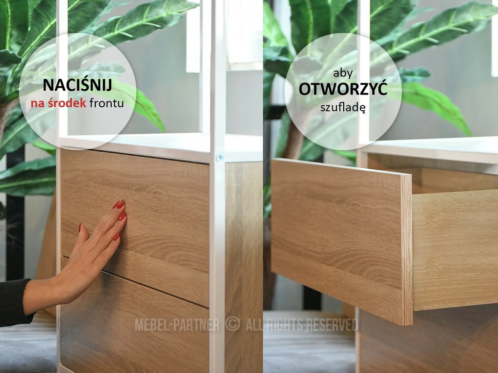 Komód Soren Kom (szonoma + fehér). 1110776