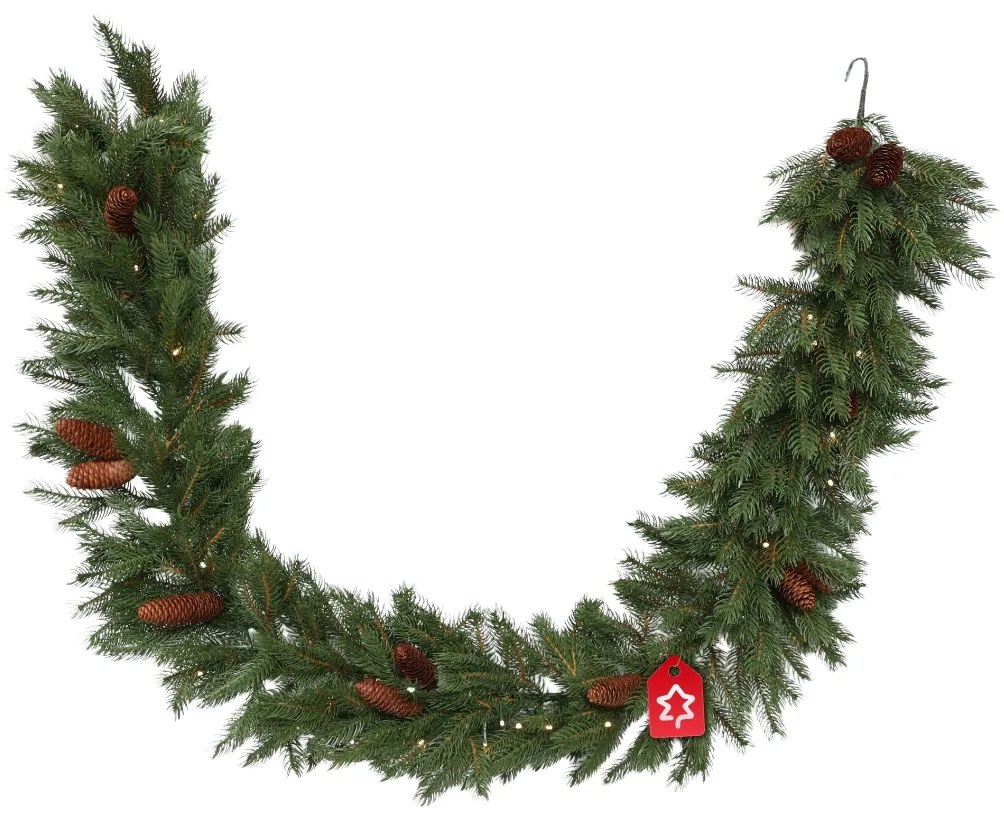 Füzér Díszített 50 LED 60 cm